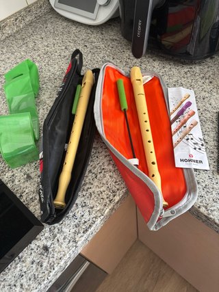 Flauta dulce Hohner con funda 5 € unid 8 € las dos