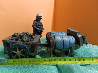 Figuras Belén con Carro y Bueyes
