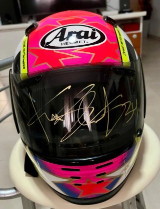 Casco Arai Kevin Schwantz Firmado