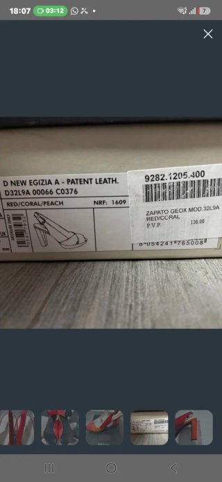 SANDALIAS TACÓN GEOX CHAROL TRICOLOR T40