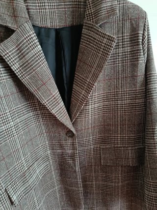 Blazer cuadros marrón