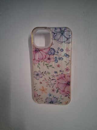 Funda iPhone 14 Floral Transparente