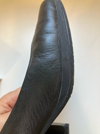 Zapatos de salón negros piel