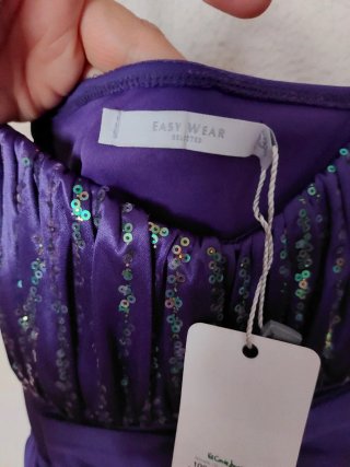 Vestido morado El Corte Inglés sin estrenar