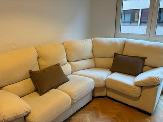 Sofá Rinconera Beige Tela