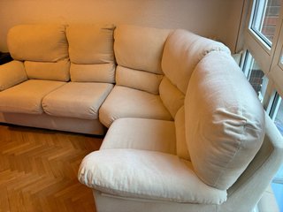 Sofá Rinconera Beige Tela