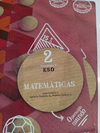 Pack de 3 libros de Matemáticas. 2 Eso