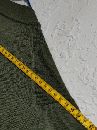 BRUNO BARESI cárdigan hombre verde oliva talla 50