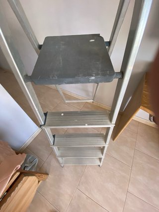 Escalera Aluminio 5 Peldaños Plegable