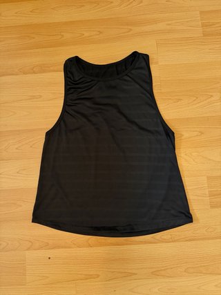 Camiseta Tirantes Deportiva Negra Espalda Nadadora