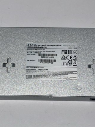 Switch Zyxel Ethernet 8 Puertos GS1200-8