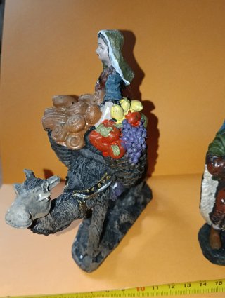 Lote figuras Belén camello y personas