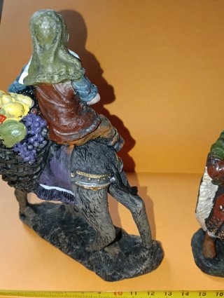 Lote figuras Belén camello y personas