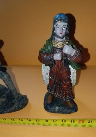 Lote figuras Belén camello y personas