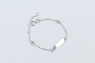 Pulsera Esclava Bebé Oro Blanco 18K.R:043-05-00260