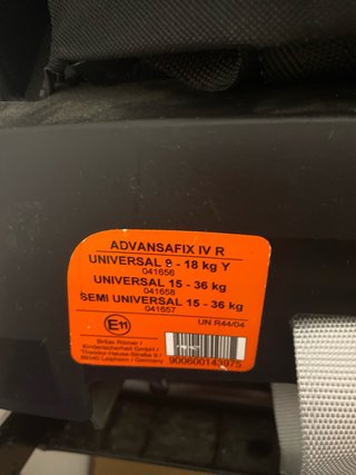 Silla de coche Britax Römer advance isofix