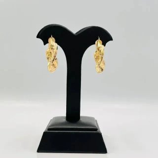 Pendientes Aro Greca Dorados