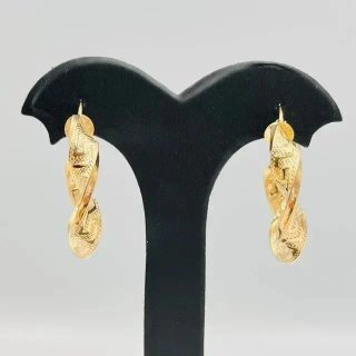 Pendientes Aro Greca Dorados