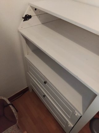 Cómoda y cambiador bebé madera