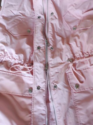 Abrigo / parka Calvin Klein rosa con capucha