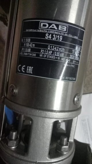 Bomba Sumergible DAB S4 3/19 + Kit para pozo