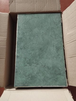 Azulejos verdes de cocina o baño