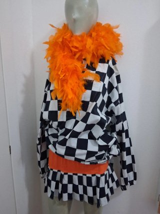 Casacca e gonna scacchi Carnevale Ivrea