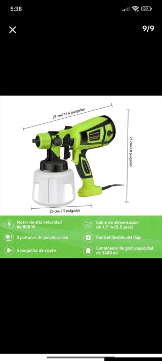 Pistola de Pintura Eléctrica