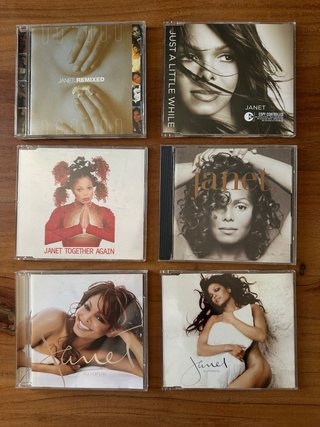 Lote 6 CDs Janet Jackson Pop R&B