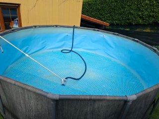 Piscina INTEX PRISM Frame Greywood 4,6m