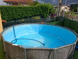 Piscina INTEX PRISM Frame Greywood 4,6m