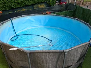 Piscina INTEX PRISM Frame Greywood 4,6m