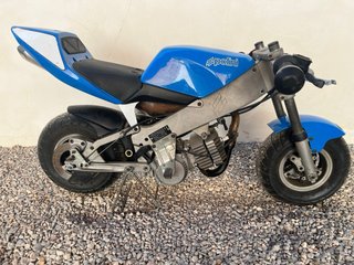 Mini moto Polini 910 Carena azul