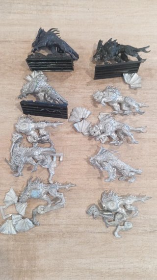 10 Mastines de Khorne Metal Warhammer 40k AOS WHFB