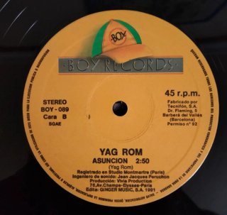 1991 HOUSE Boy Records Yag Rom - Corazon. Vinilo