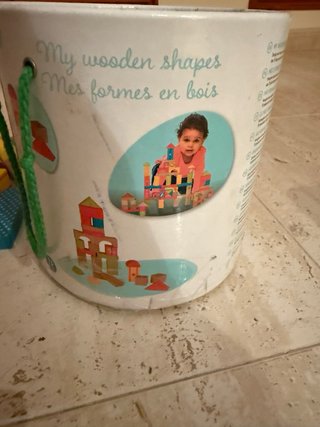 Juego construcción madera infantil