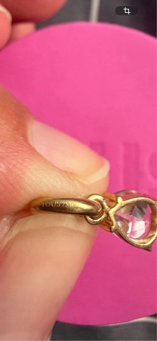 Colgante Tous Oro 18kt Topacio Blanco