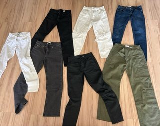 Pack 7 Pantalones T38 Zara, Mango, Massimo Dutti