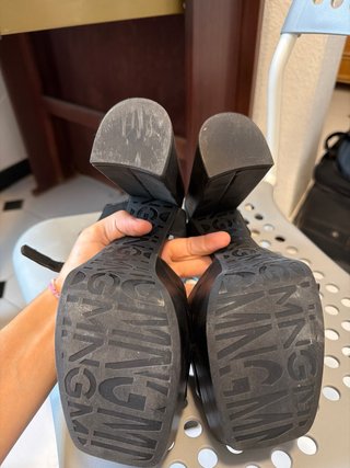 Tacones negros plataforma