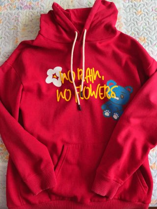 Sudadera Bershka Roja Talla S