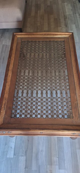 Mesa de centro madera maciza