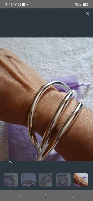 Pulsera 3 aros entrelazados nueva