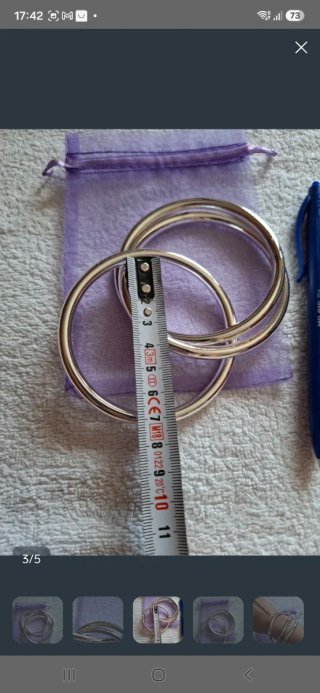 Pulsera 3 aros entrelazados nueva