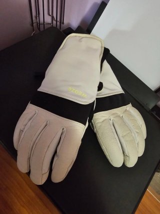 Guantes de esquí Wedze beige y negro