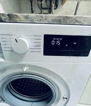 Lavadora Samsung Blanca. 8 kg de carga