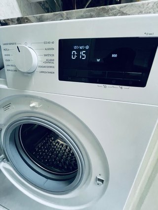 Lavadora Samsung Blanca. 8 kg de carga