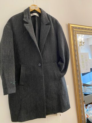 Abrigo Zara Gris