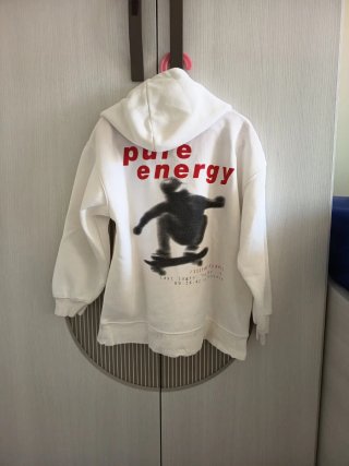 Sudadera blanca pure energy 9 años o 132cm