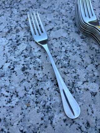 Tenedores de pescado de metal