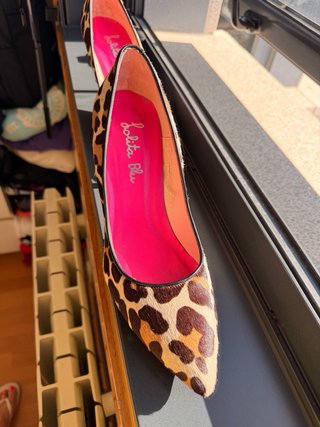 Zapatos Lolita Blu Tacon Animal Print Rosa T42